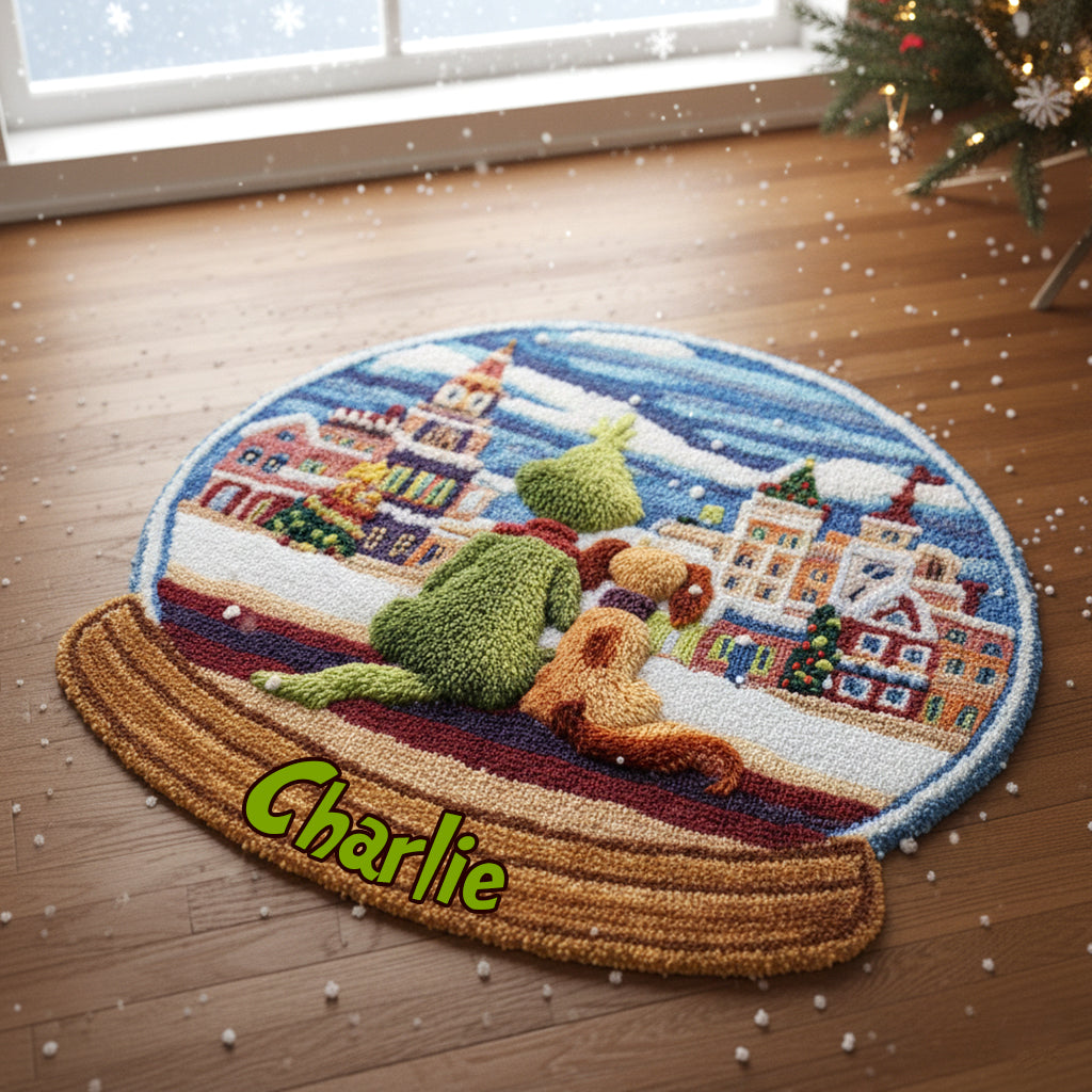 Personalized Non-Slip Tufted Rug Christmas Gift for Kids Non-Slip Tufted Rug GradoCreations