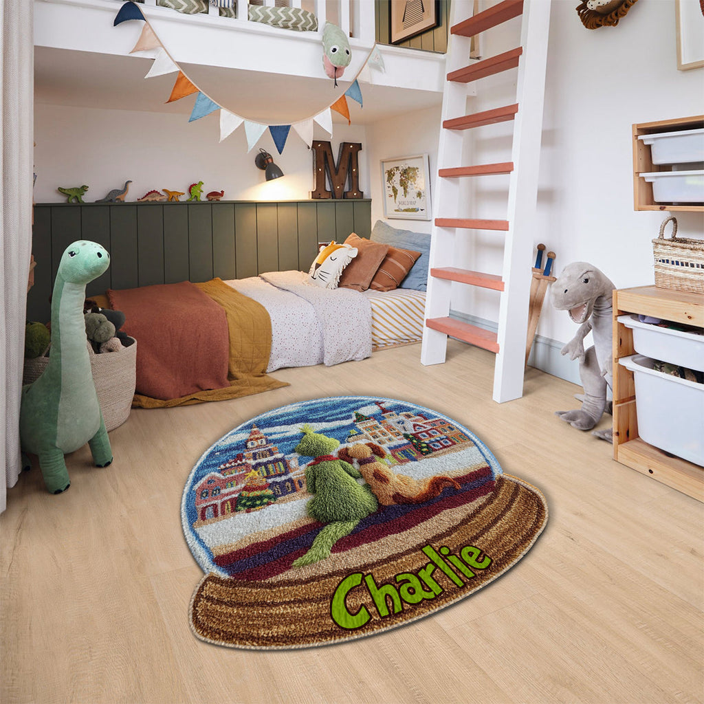 Personalized Non-Slip Tufted Rug Christmas Gift for Kids Non-Slip Tufted Rug GradoCreations