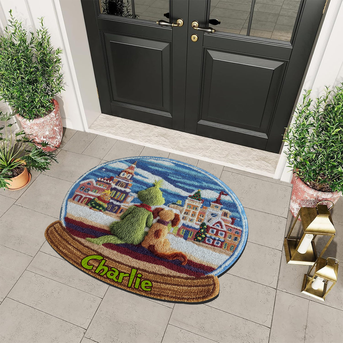 Personalized Non-Slip Tufted Rug Christmas Gift for Kids Non-Slip Tufted Rug GradoCreations