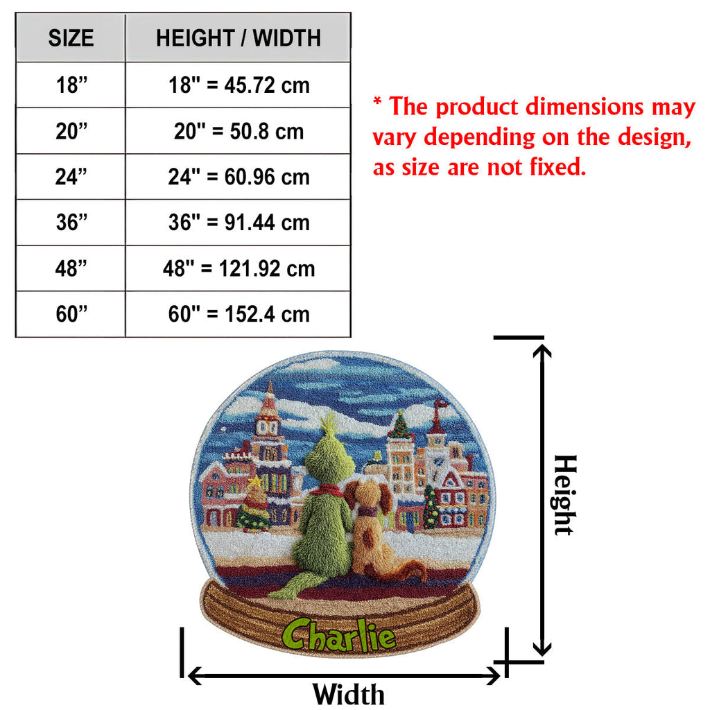 Personalized Non-Slip Tufted Rug Christmas Gift for Kids Non-Slip Tufted Rug GradoCreations