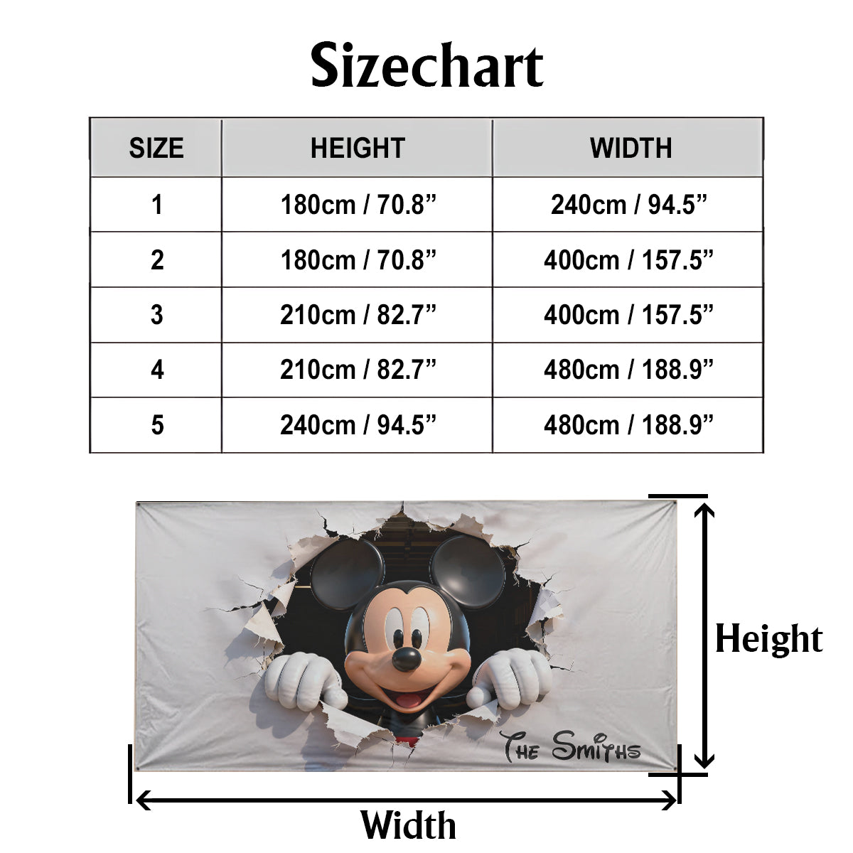 Personalized Peeking Mouse Head Garage Door Banner for Family Garage Door Banner GradoCreations