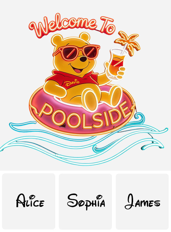 Personalized Neon LED Light Sign Custom Poolside Decor Neon LED Light Sign GradoCreations