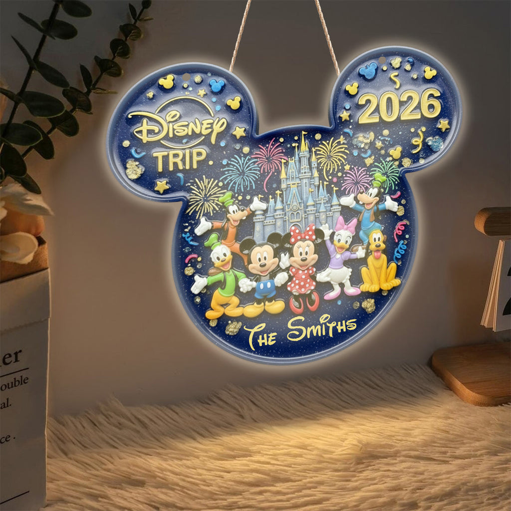 Personalized Disney LED Light Acrylic Sign Magical Decor LED Light Acrylic Sign GradoCreations
