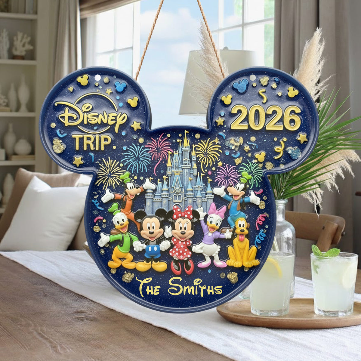 Personalized Disney LED Light Acrylic Sign Magical Decor LED Light Acrylic Sign GradoCreations