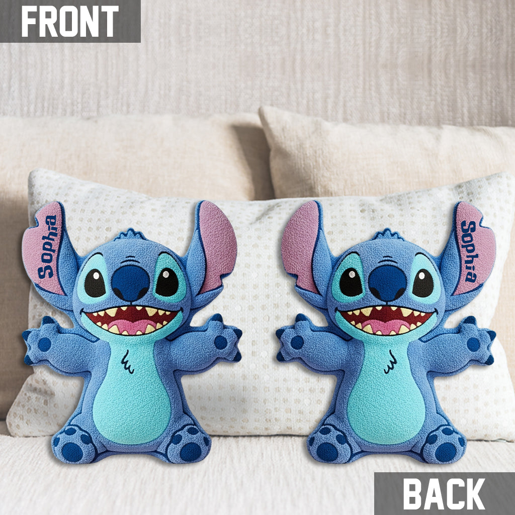 Personalized Ohana Shaped Pillow Custom Name Gift for Family Shaped Pillow GradoCreations