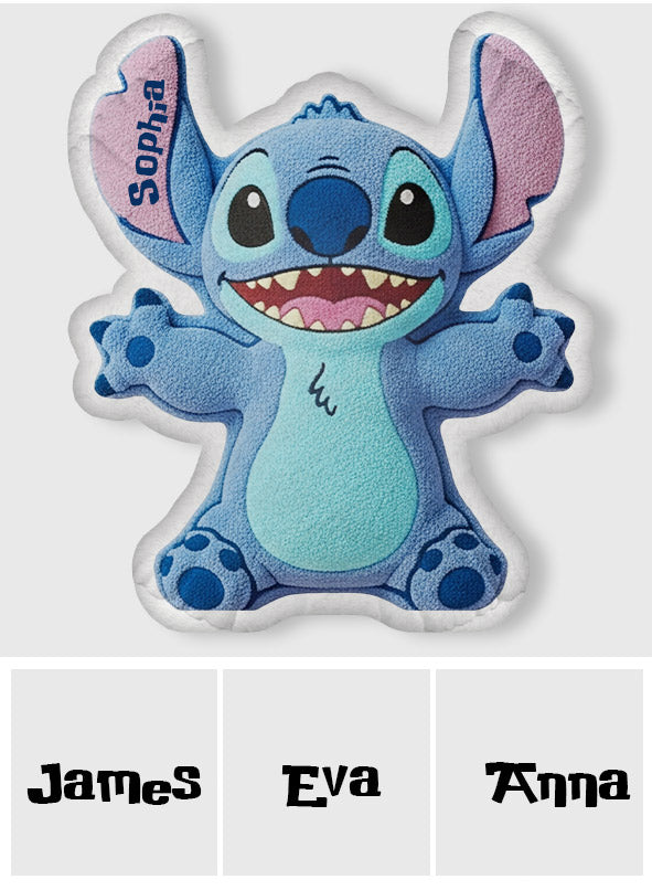 Personalized Ohana Shaped Pillow Custom Name Gift for Family Shaped Pillow GradoCreations