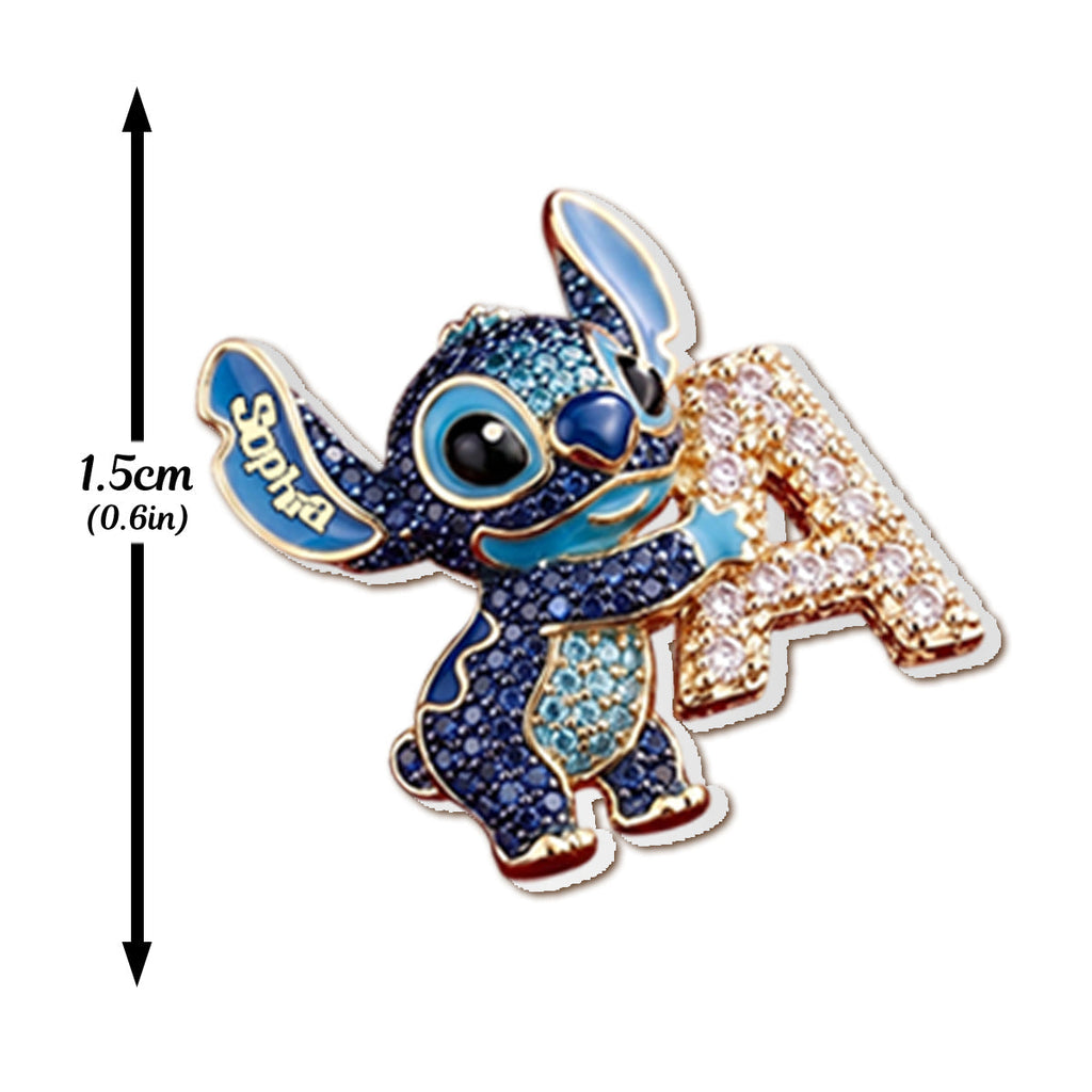 Personalized Cute Blue Alien Stud Earrings Gift for Her Stud Earrings GradoCreations