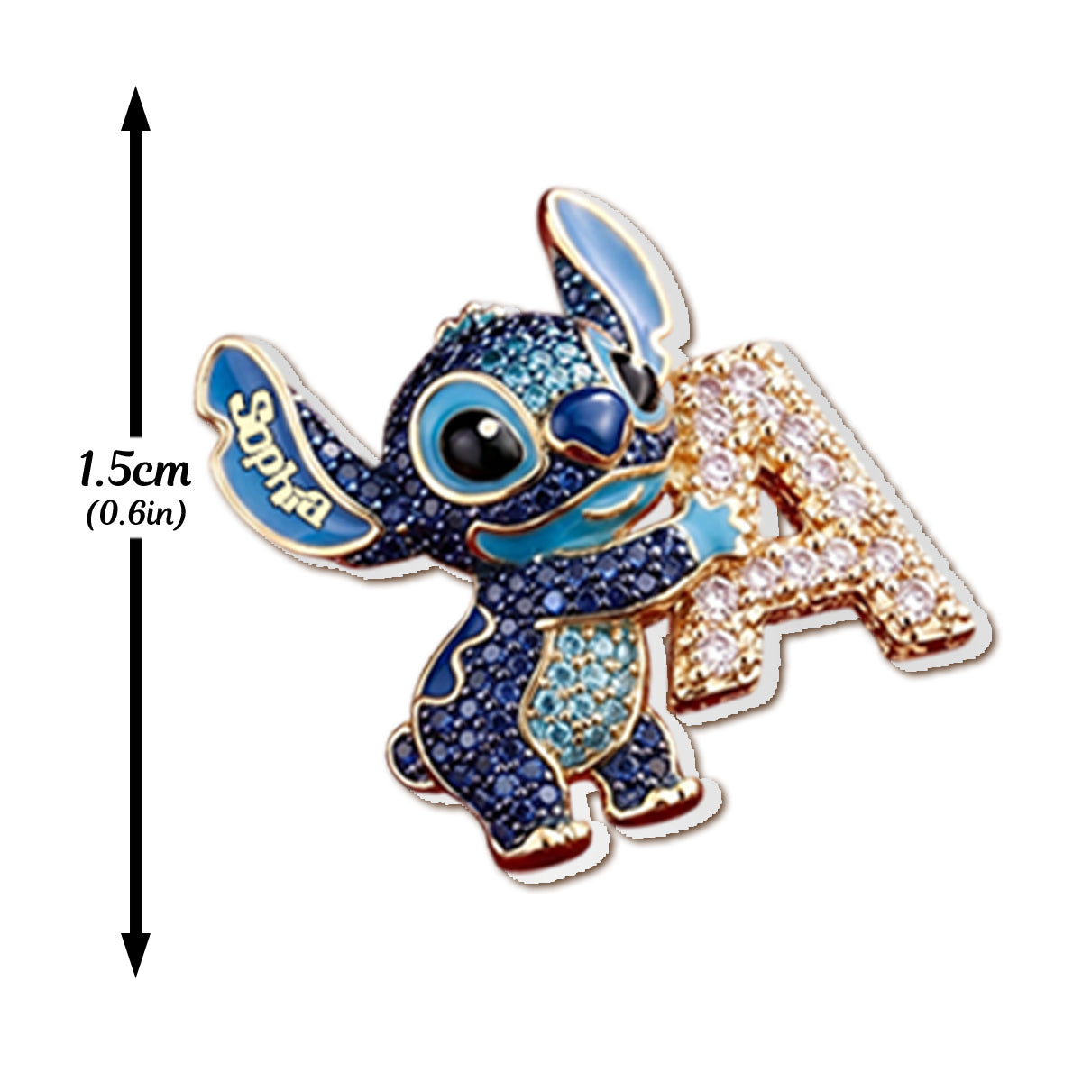 Personalized Cute Blue Alien Stud Earrings Gift for Her Stud Earrings GradoCreations