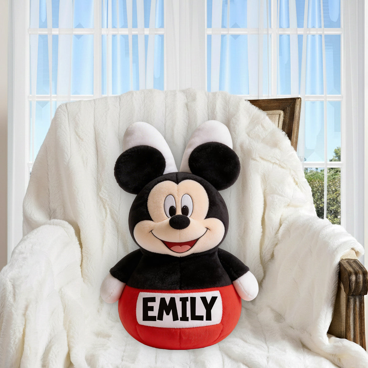 Personalized Faux Fur Pillow Custom Shape Gift for Kids Premium Faux Fur Pillow GradoCreations