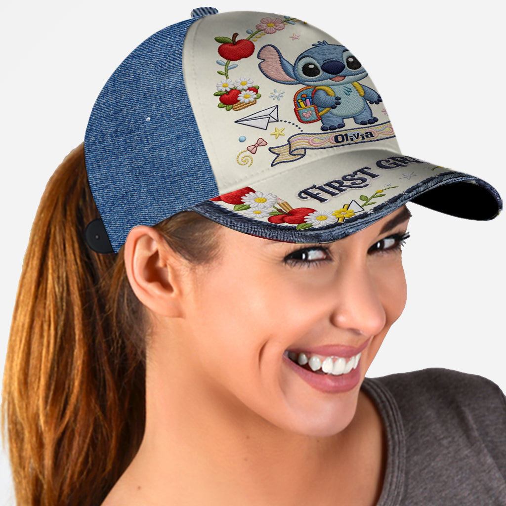 Personalized Classic Cap with Stitch Embroidery for Back to School Classic Cap GradoCreations