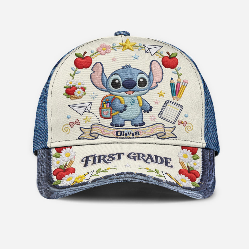 Personalized Classic Cap with Stitch Embroidery for Back to School Classic Cap GradoCreations