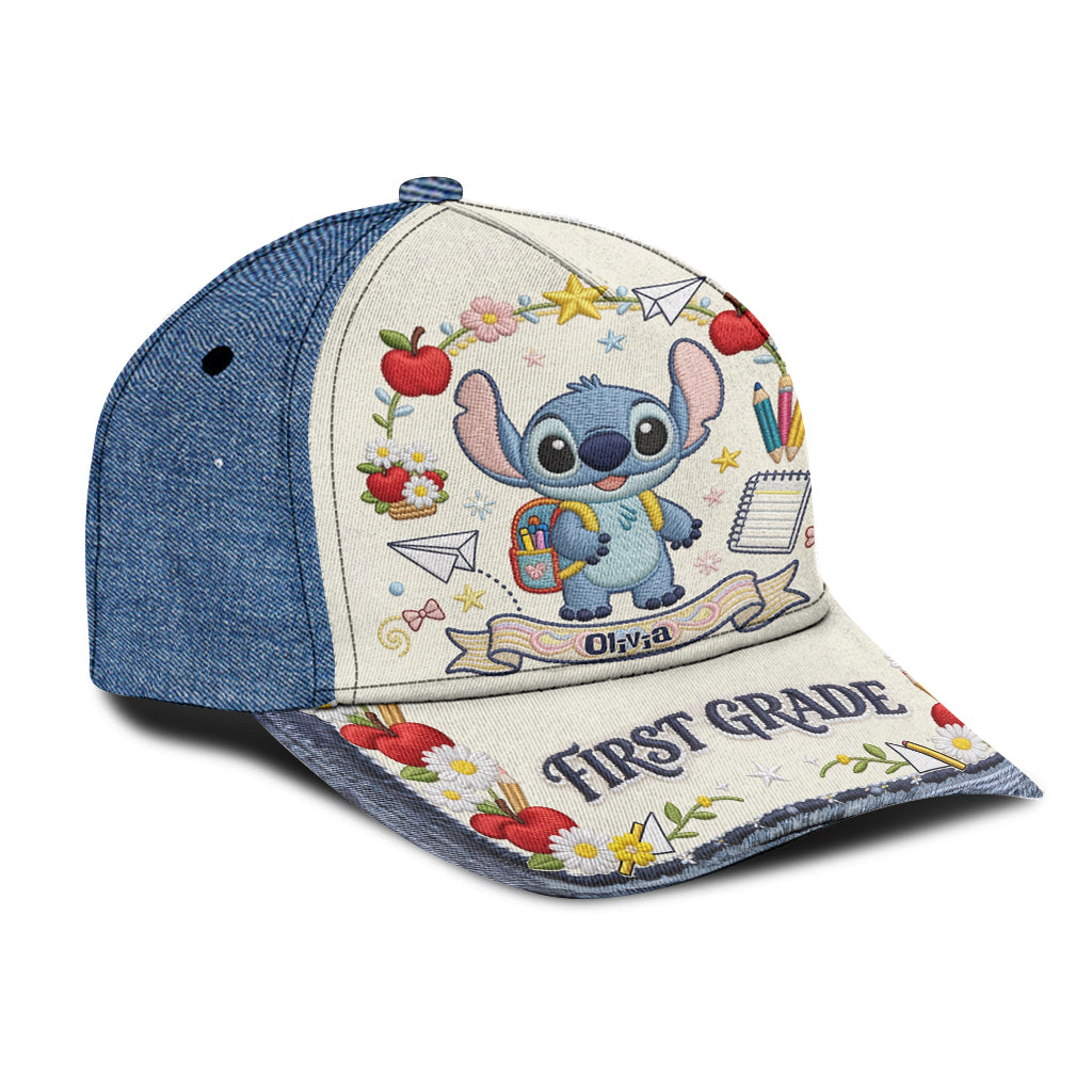 Personalized Classic Cap with Stitch Design for Kids Back to School Gift Classic Cap GradoCreations