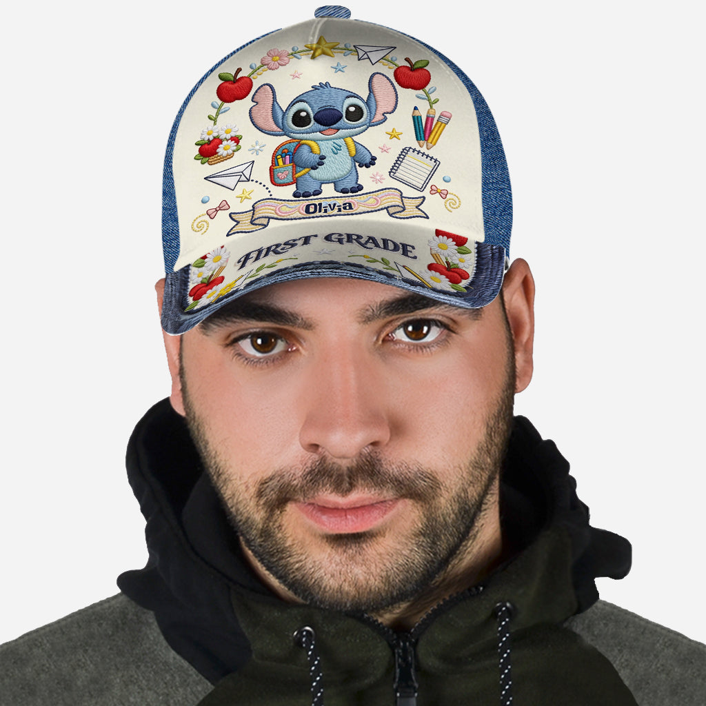 Personalized Classic Cap with Stitch Design for Kids Back to School Gift Classic Cap GradoCreations