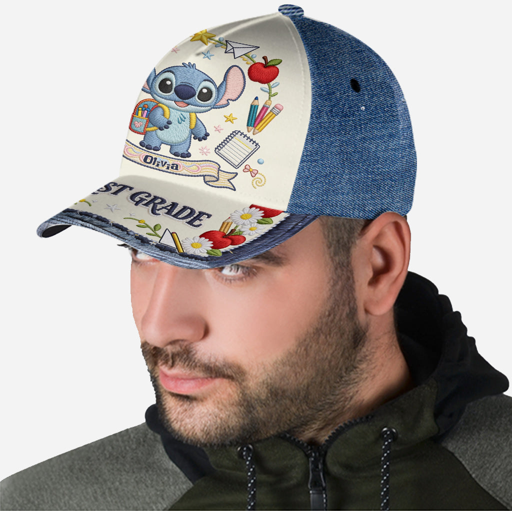 Personalized Classic Cap with Stitch Design for Kids Back to School Gift Classic Cap GradoCreations