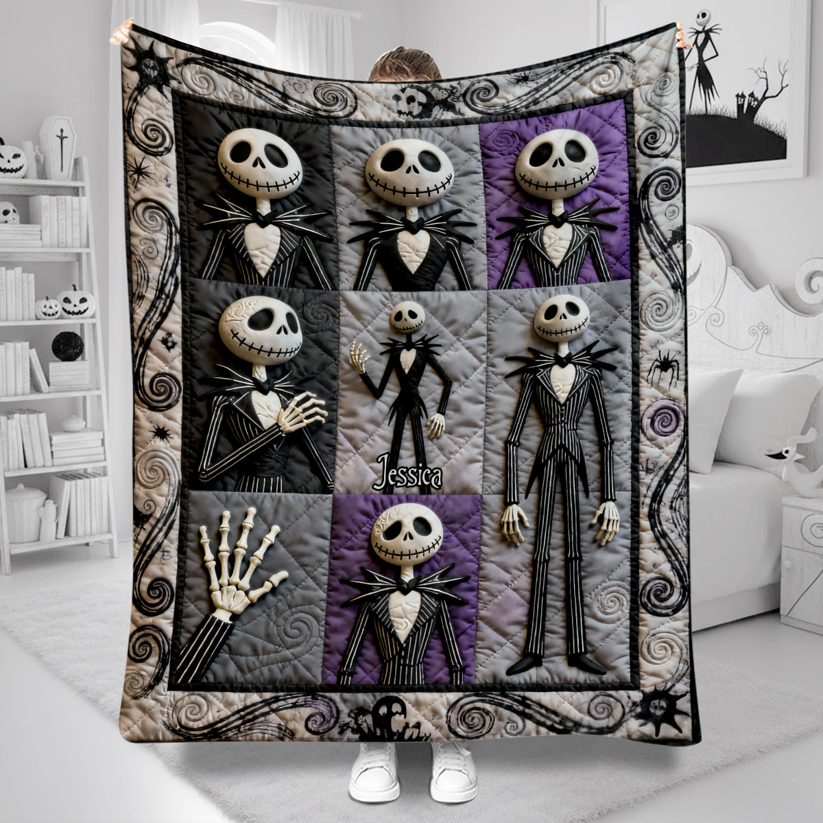 Personalized Dark King Blanket Custom Name Cozy Gift Idea Blanket GradoCreations