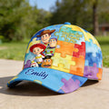 Personalized Autism Awareness Classic Cap Custom Name Gift Classic Cap GradoCreations