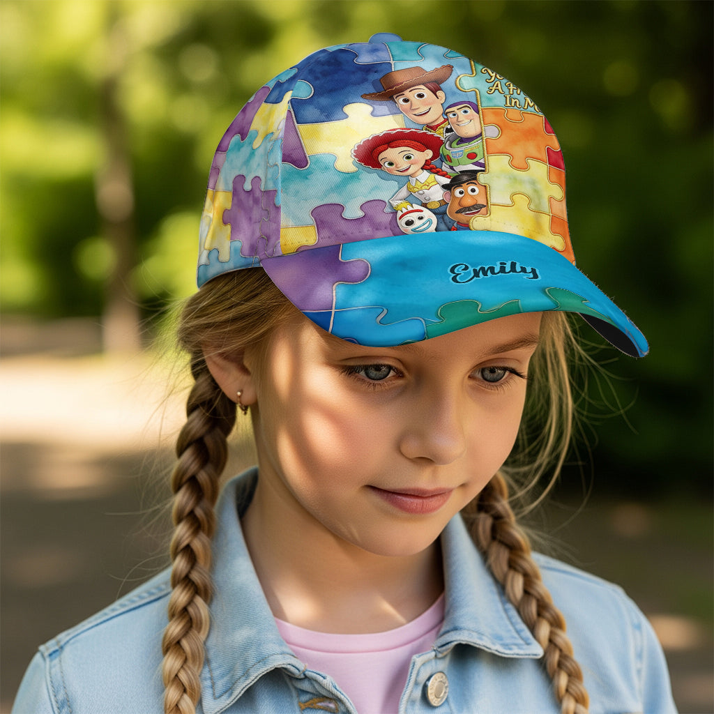 Personalized Autism Awareness Classic Cap Custom Name Gift Classic Cap GradoCreations