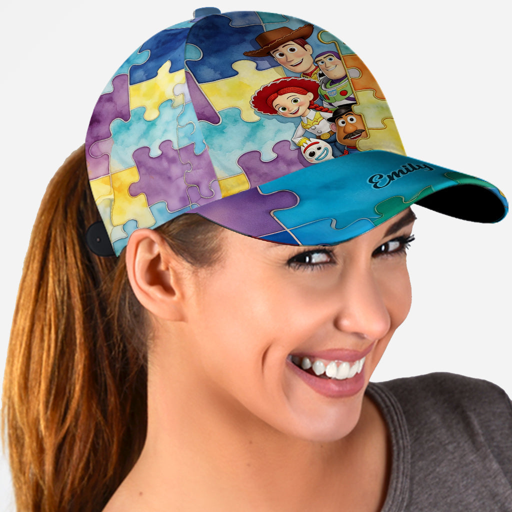 Personalized Autism Awareness Classic Cap Custom Name Gift Classic Cap GradoCreations