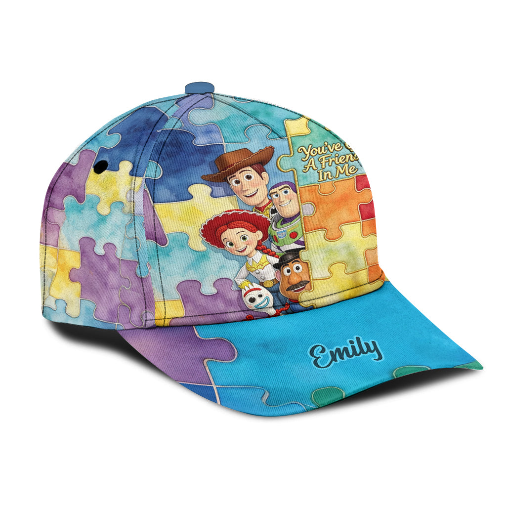 Personalized Autism Awareness Classic Cap Custom Name Gift Classic Cap GradoCreations