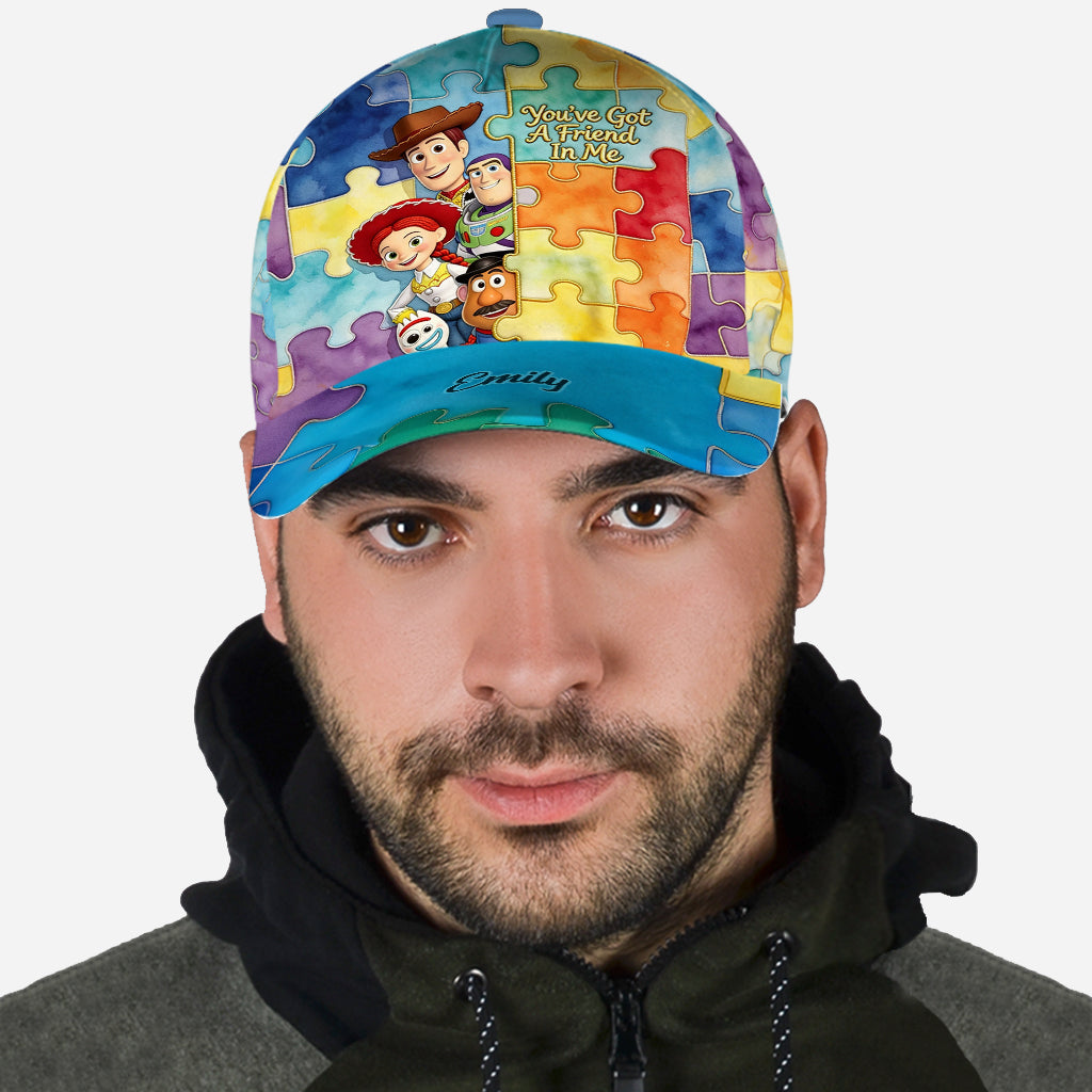 Personalized Autism Awareness Classic Cap Custom Name Gift Classic Cap GradoCreations