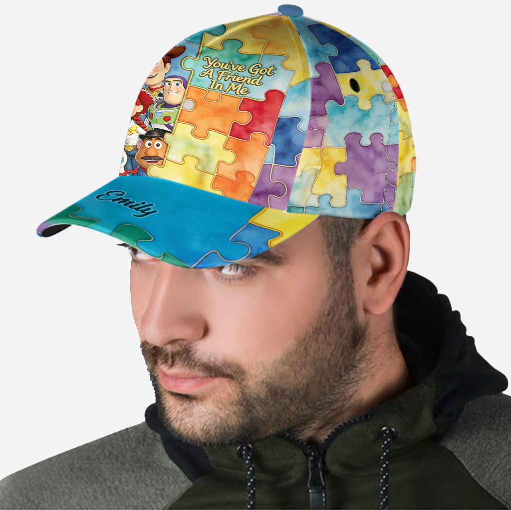 Personalized Autism Awareness Classic Cap Custom Name Gift Classic Cap GradoCreations
