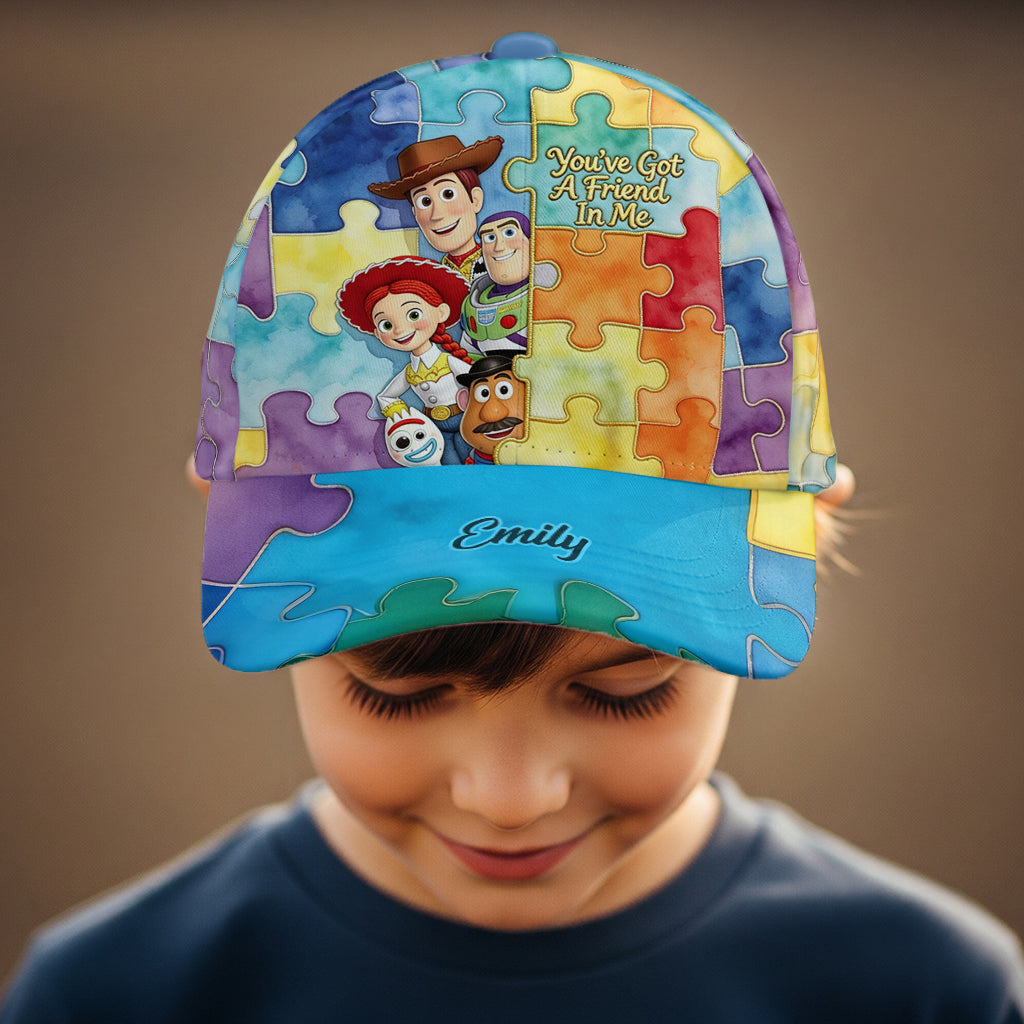 Personalized Autism Awareness Classic Cap Custom Name Gift Classic Cap GradoCreations