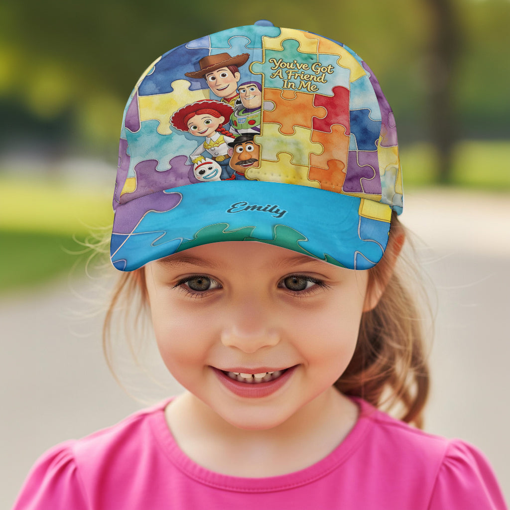 Personalized Autism Awareness Classic Cap Custom Name Gift Classic Cap GradoCreations