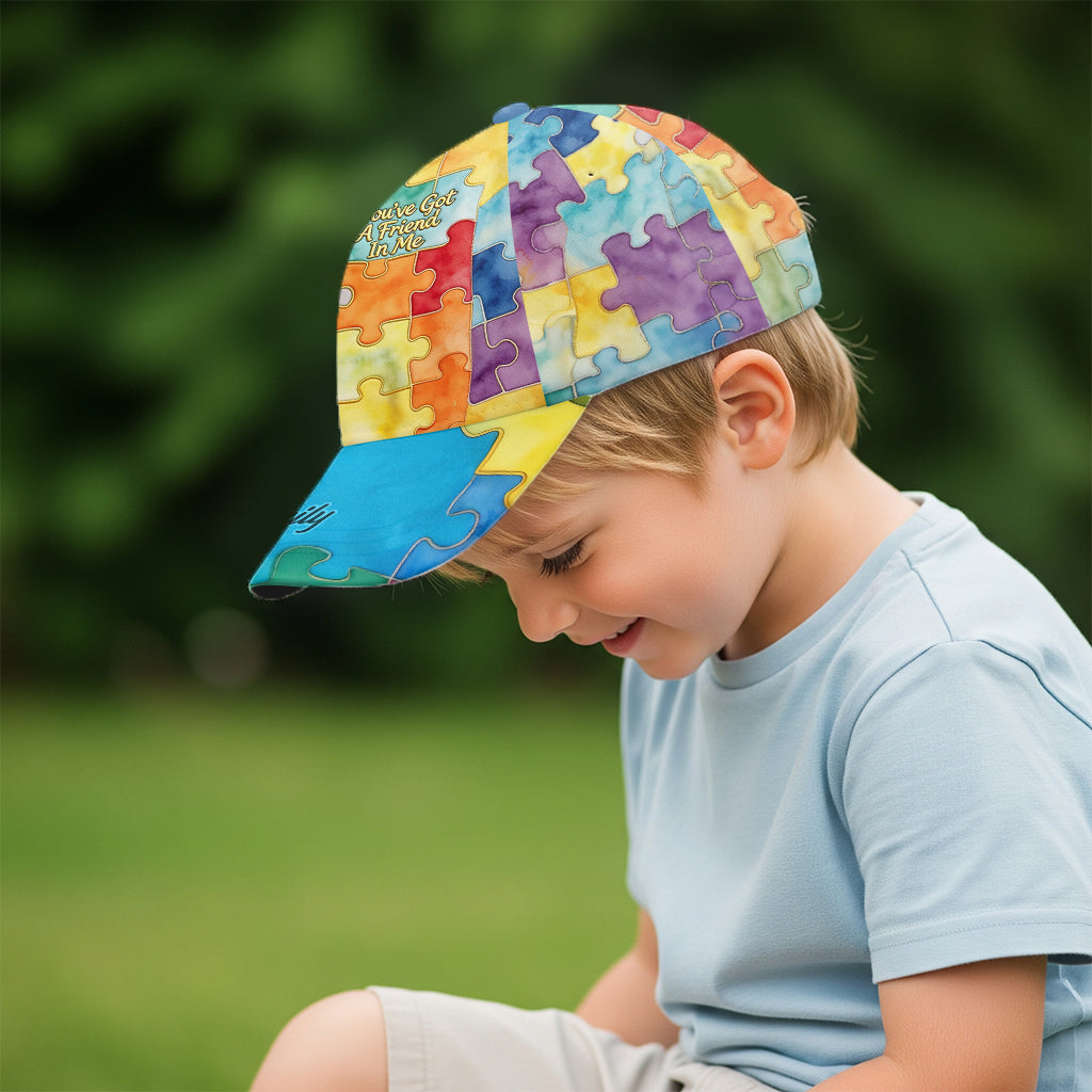 Personalized Autism Awareness Classic Cap Custom Name Gift Classic Cap GradoCreations