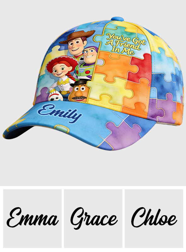 Personalized Autism Awareness Classic Cap Custom Name Gift Classic Cap GradoCreations
