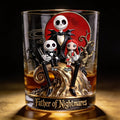 Personalized Nightmare Whiskey Glass Custom Name Gift for Dad Whiskey Glass GradoCreations