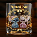 Personalized Ohana Whiskey Glass Gift for Couples Since 2020 Whiskey Glass GradoCreations