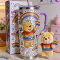 Personalized LGBT Support Tumbler with Plush Charm Gift for Pride Month Tumbler With Plush Charm GradoCreations