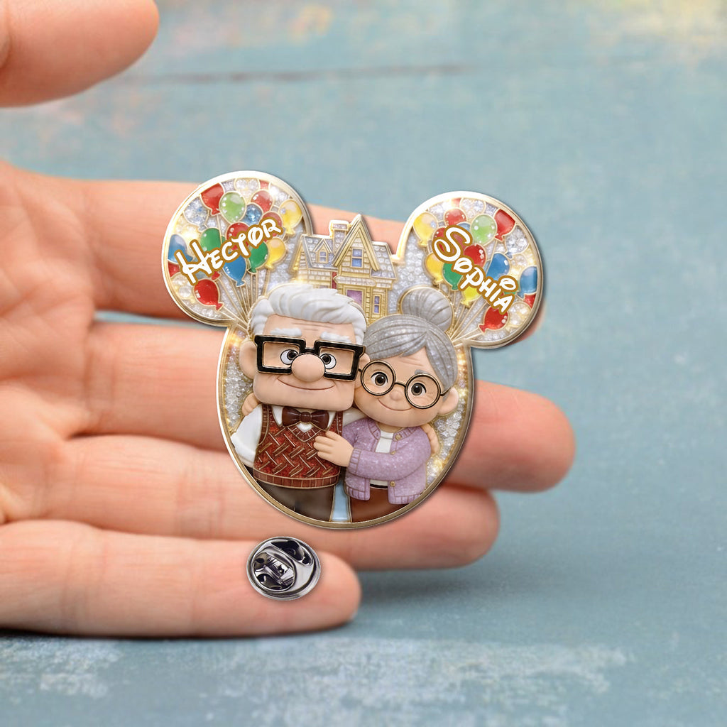 Personalized Up Movie Couple Pin Acrylic Enamel Gift Idea Acrylic Enamel Pin GradoCreations