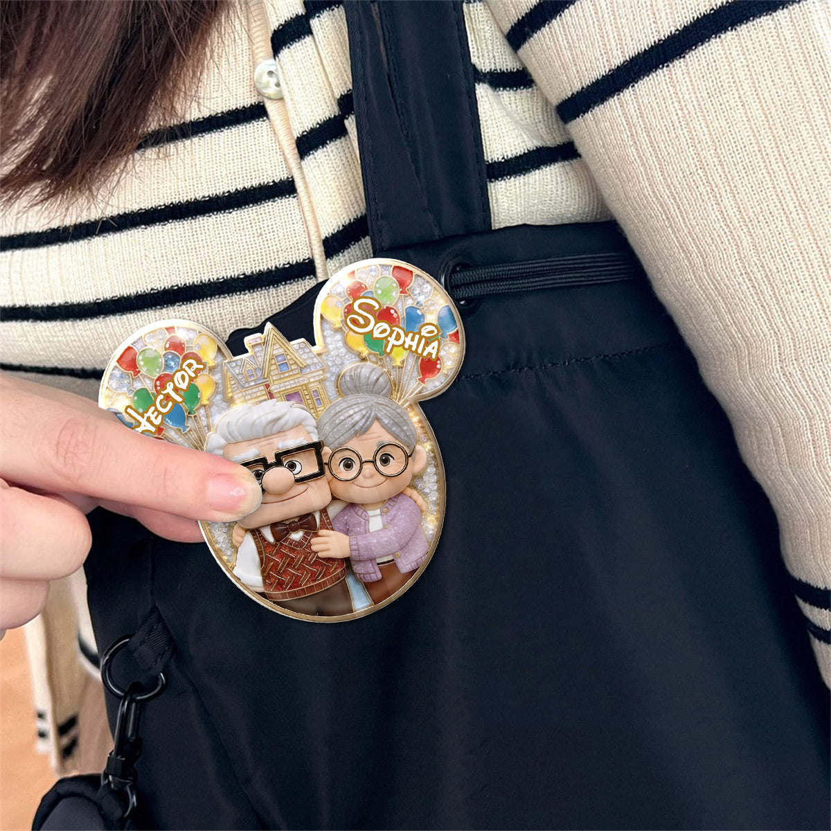 Personalized Up Movie Couple Pin Acrylic Enamel Gift Idea Acrylic Enamel Pin GradoCreations