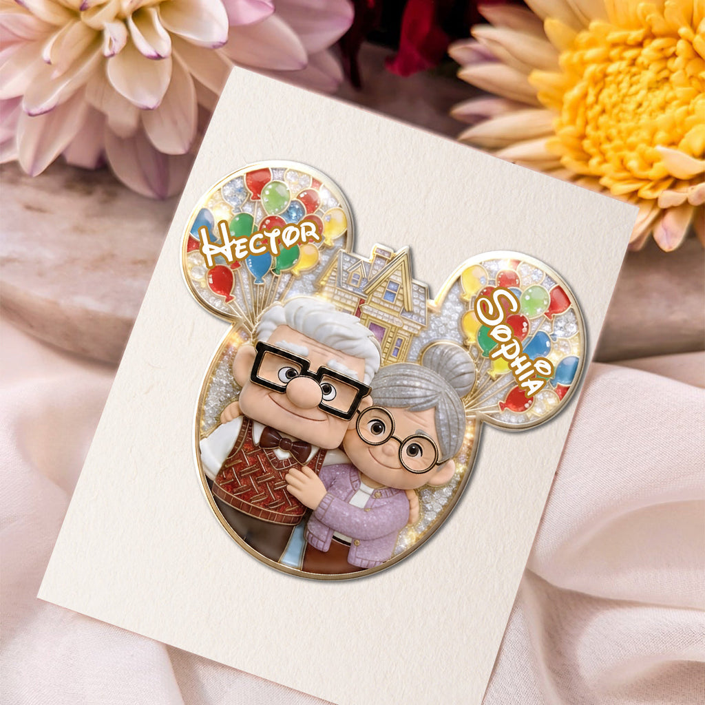 Personalized Up Movie Couple Pin Acrylic Enamel Gift Idea Acrylic Enamel Pin GradoCreations