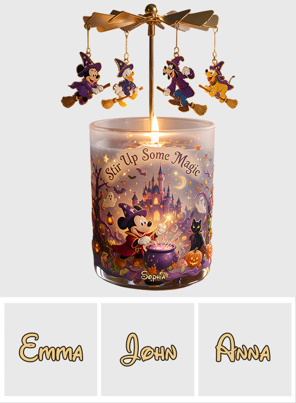 Personalized Spinning Candle Holder with Custom Charms Gift Spinning Candle Holder GradoCreations
