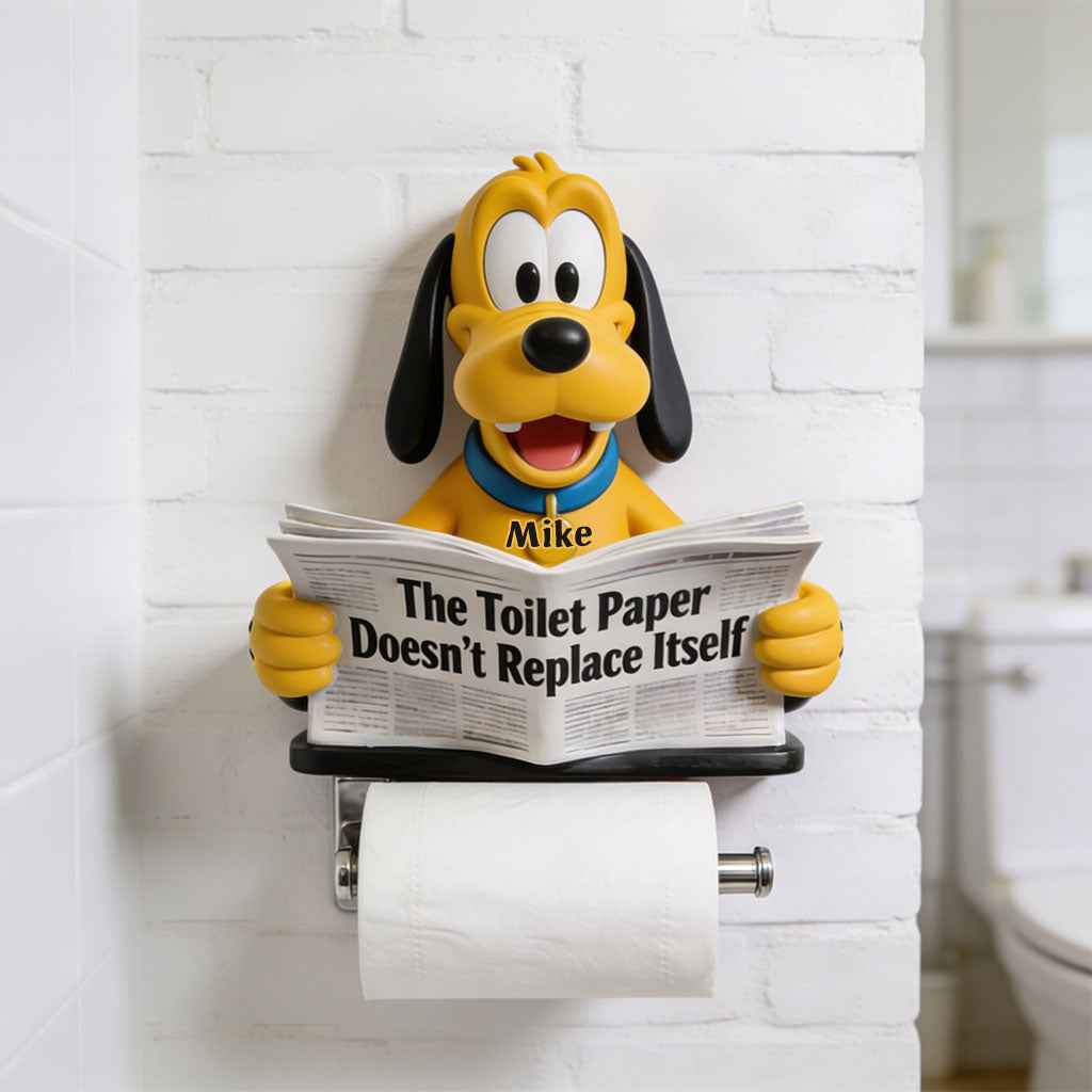 Personalized Mickey Mouse Toilet Paper Holder Custom Name Gift Toilet Paper Holder GradoCreations
