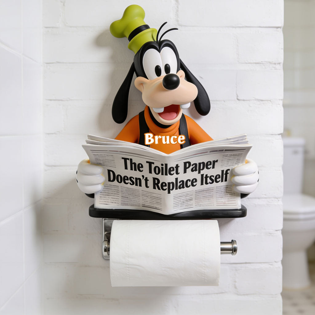 Personalized Mickey Mouse Toilet Paper Holder Custom Name Gift Toilet Paper Holder GradoCreations