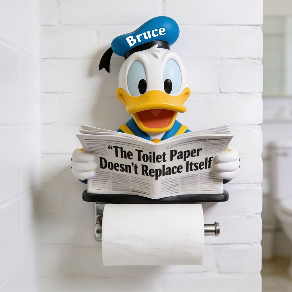 Personalized Mickey Mouse Toilet Paper Holder Custom Name Gift Toilet Paper Holder GradoCreations