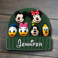 Personalized Mouse Beanie Hat Custom Name Gift for Kids Knitted Beanie Hat and Scarf Set GradoCreations