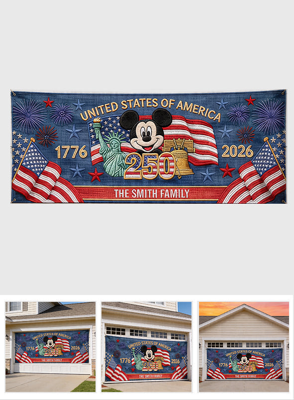 Personalized 250th Anniversary Garage Door Banner Custom Name Garage Door Banner GradoCreations