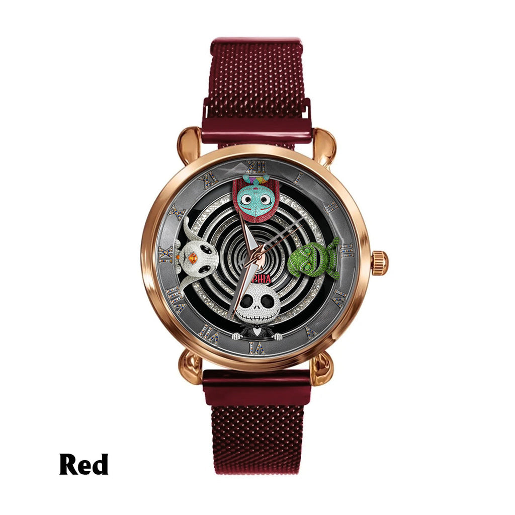 Personalized Gothic Spiral Women’s Watch Custom Name Gift Women Hand Watch GradoCreations