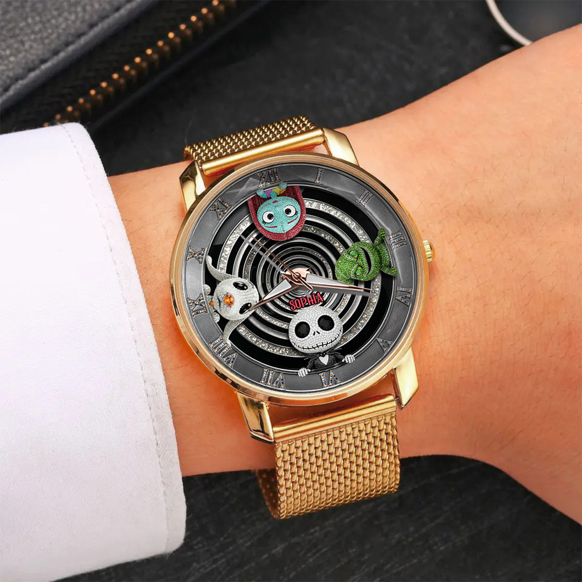 Personalized Gothic Spiral Women’s Watch Custom Name Gift Women Hand Watch GradoCreations