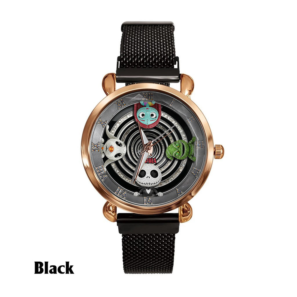 Personalized Gothic Spiral Women’s Watch Custom Name Gift Women Hand Watch GradoCreations