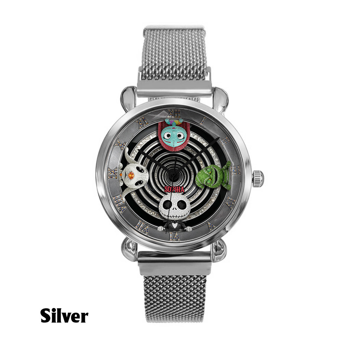 Personalized Gothic Spiral Women’s Watch Custom Name Gift Women Hand Watch GradoCreations