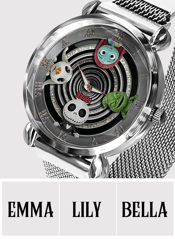 Personalized Gothic Spiral Women’s Watch Custom Name Gift Women Hand Watch GradoCreations