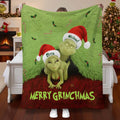 Personalized Grinchmas Blanket Custom Names Gift for Family Blanket GradoCreations