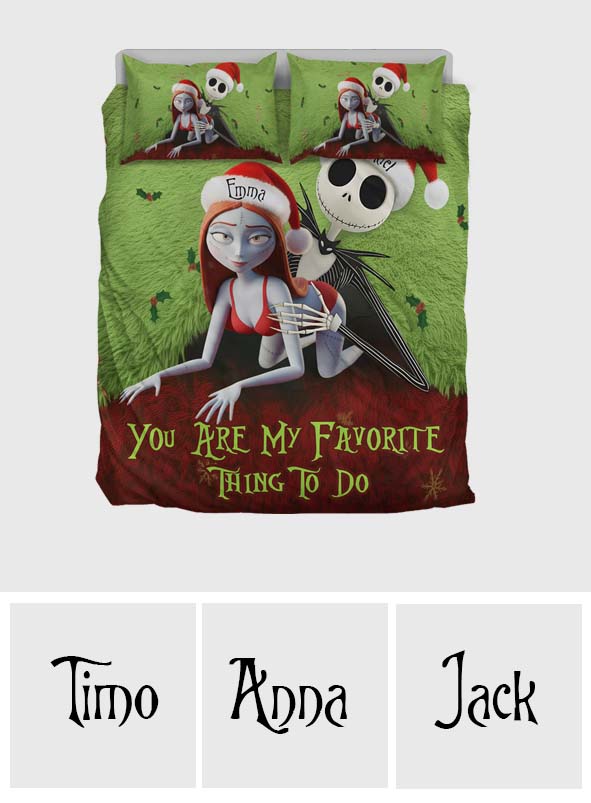 Personalized Nightmare Before Christmas Bedding Set Gift for Kids Bedding Set GradoCreations