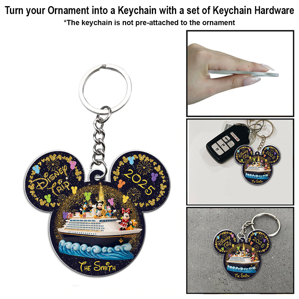 Personalized Mickey Mouse Photo Ornament Custom Family Gift Ornament GradoCreations