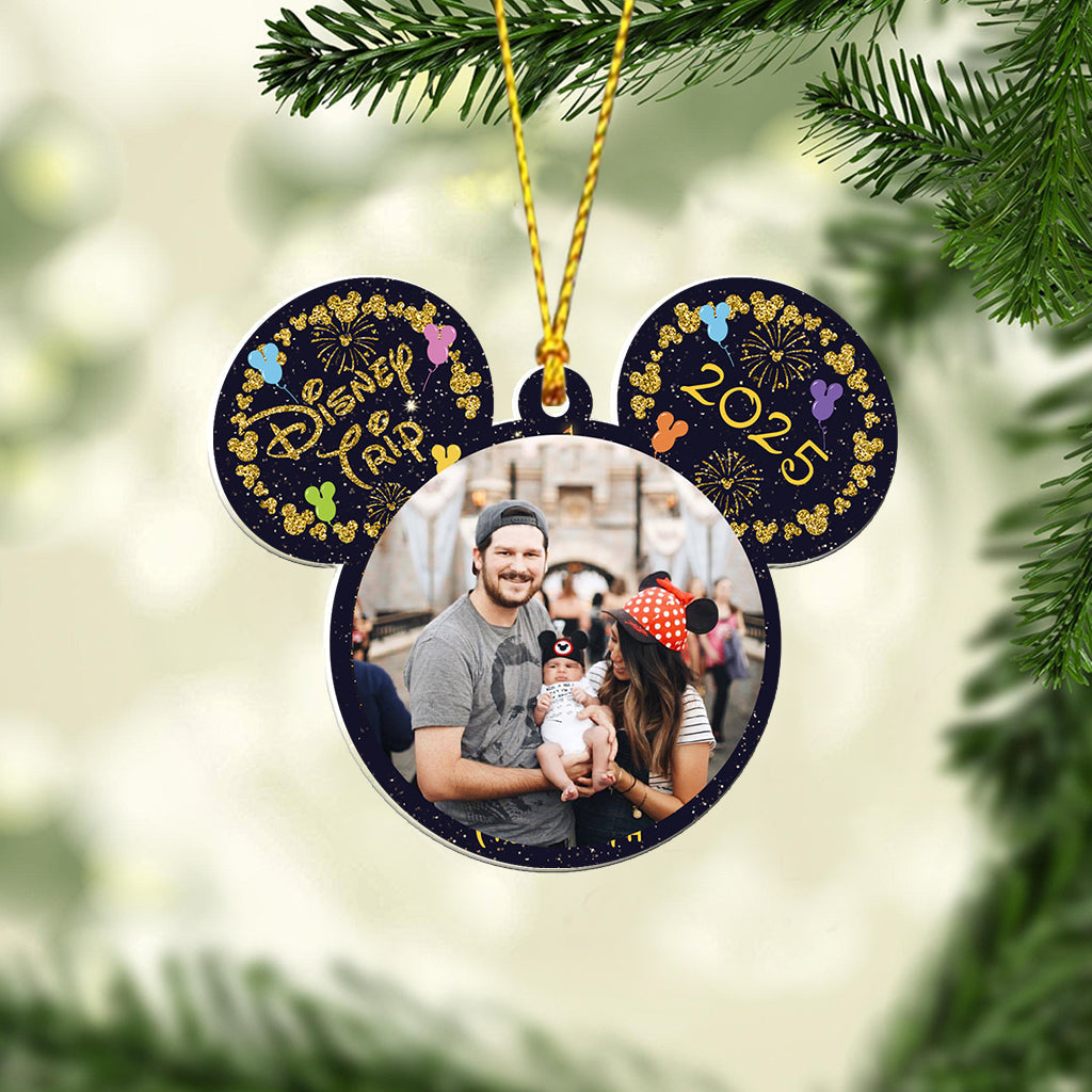 Personalized Mickey Mouse Photo Ornament Custom Family Gift Ornament GradoCreations